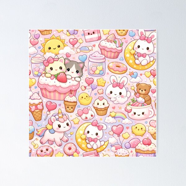 Aperçu de l'œuvre Magical Kawaii Sweet Dream World créée et vendue par IYASDiaz.