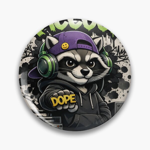 Item preview, Raccoon Hip Hop Style designed and sold by Kadi Art Haven .