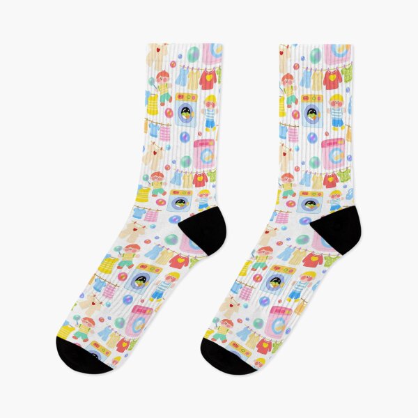 Item preview, Playful Laundry Day Seamless Pattern  designed and sold by KJackArtwork.