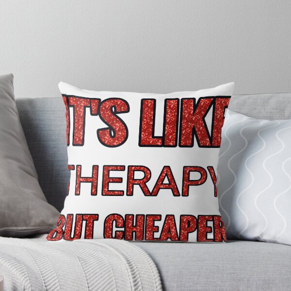 Item preview, Volunteering It'S Like Therapy But Cheaper And Better Red Rhinestone designed and sold by TheIconSmith.