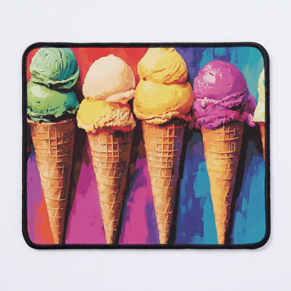 Item preview, Bold Colorful Ice Cream Pop Art, Neon Summer Gelato Illustration designed and sold by daila70.