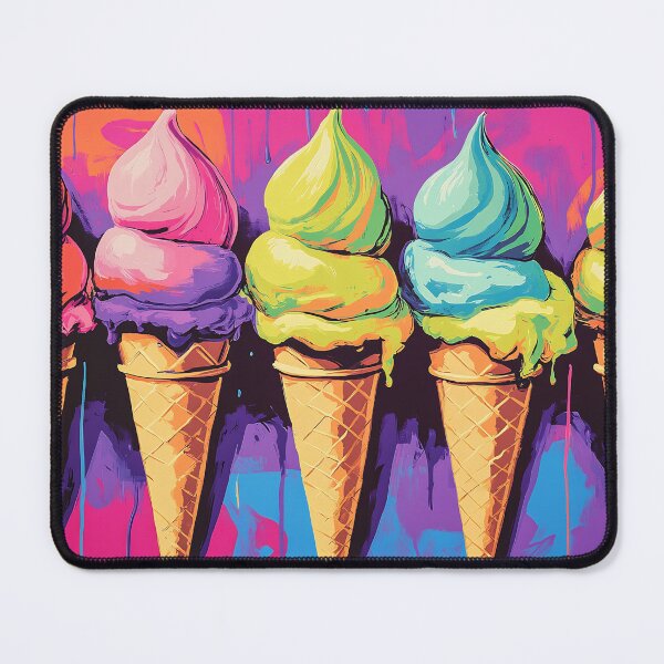 Item preview, Pop Art Ice Cream Cones, Bold Colorful Summer Gelato Illustration designed and sold by daila70.