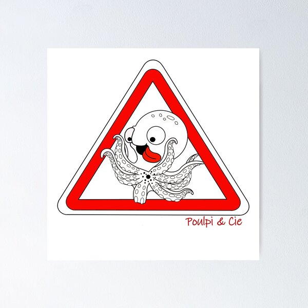 Item preview, watch out for the octopus! designed and sold by poulpi & cie.