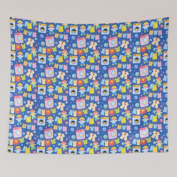 Item preview, Playful Laundry Day Seamless Pattern  designed and sold by KJackArtwork.
