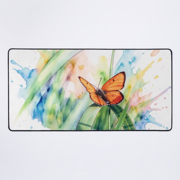 Item preview, Orange Butterfly in Watercolor  designed and sold by tomorrowsart.