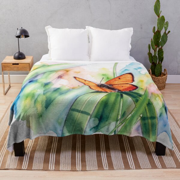 Item preview, Orange Butterfly in Watercolor designed and sold by tomorrowsart.