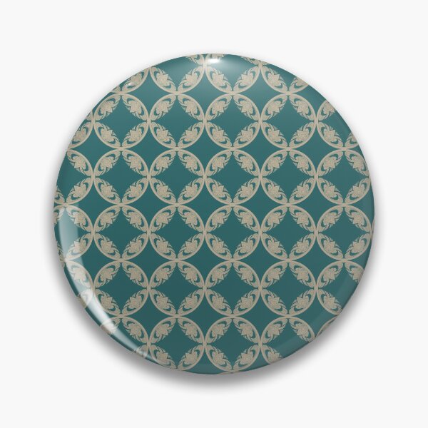 Item preview, Luxury Teal Green and Gold Thai Shippo Pattern designed and sold by Novalgic.