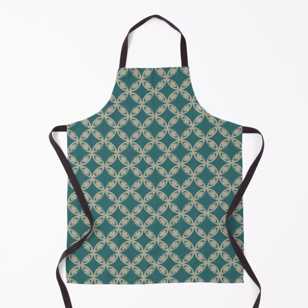 Item preview, Luxury Teal Green and Gold Thai Shippo Pattern designed and sold by Novalgic.