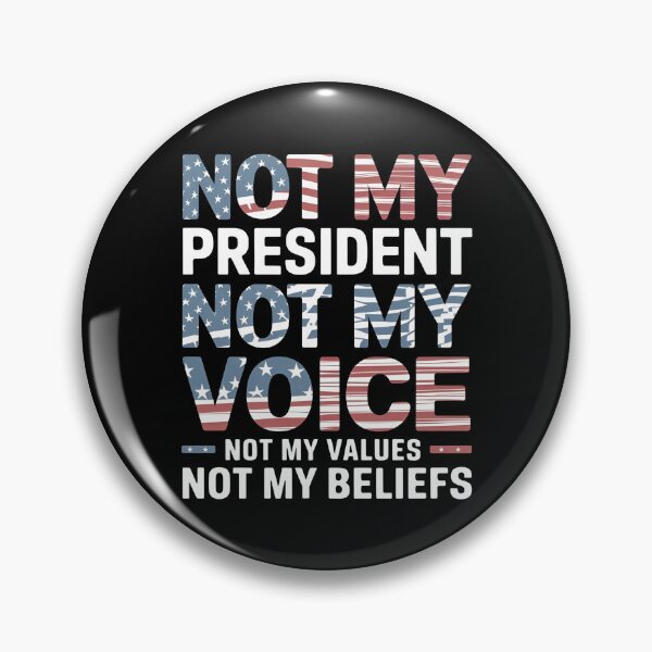 Item preview, Not My President Not My Voice - A great gift for those who boldly stand for their values and speak out against injustice! designed and sold by ZyziowskyArt.