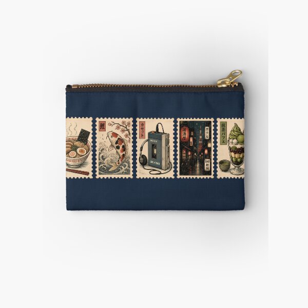 Item preview, Japanese Stamp Collection — Ramen, Koi, Walkman, Shinjuku & Matcha Parfait designed and sold by VIVID COLORS CLUB.