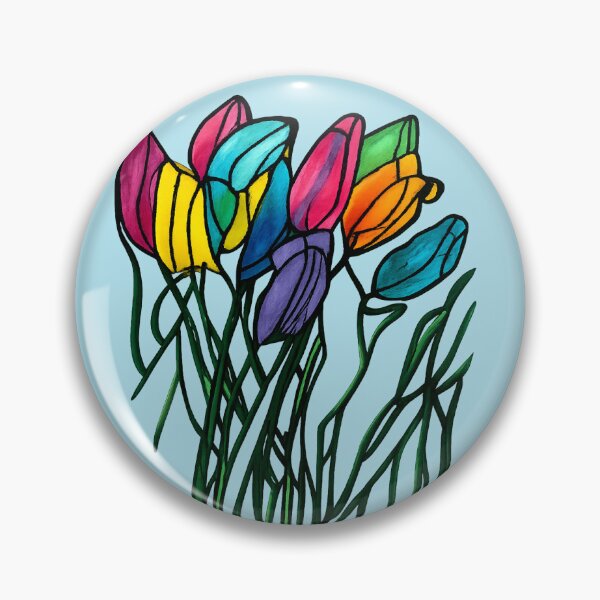 Item preview, Neuro Bloom Garden, Vibrant Neurographic Tulip Abstract for Joy, Growth & Color Therapy designed and sold by Sherrylynart.