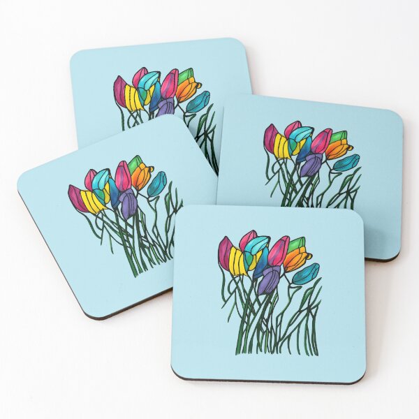 Item preview, Neuro Bloom Garden, Vibrant Neurographic Tulip Abstract for Joy, Growth & Color Therapy designed and sold by Sherrylynart.