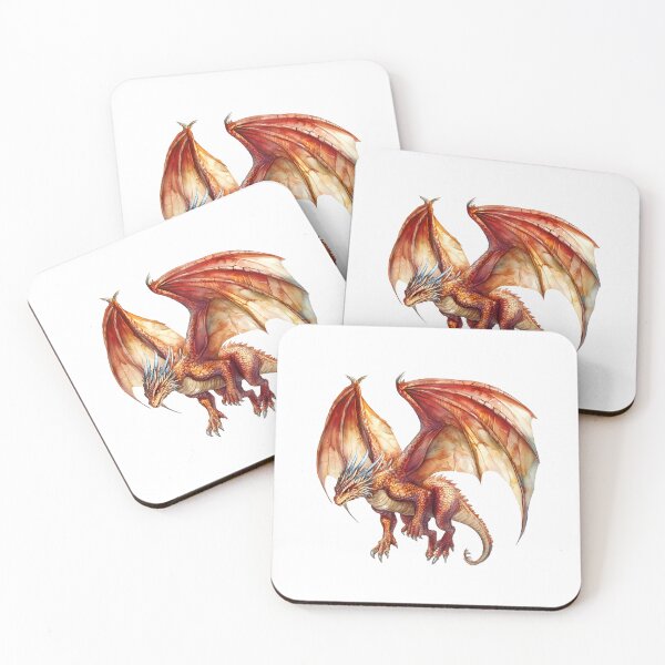 Item preview, Cute Red Dragon Monster Fantasy Creature Fiction Animal designed and sold by Instant Printing.