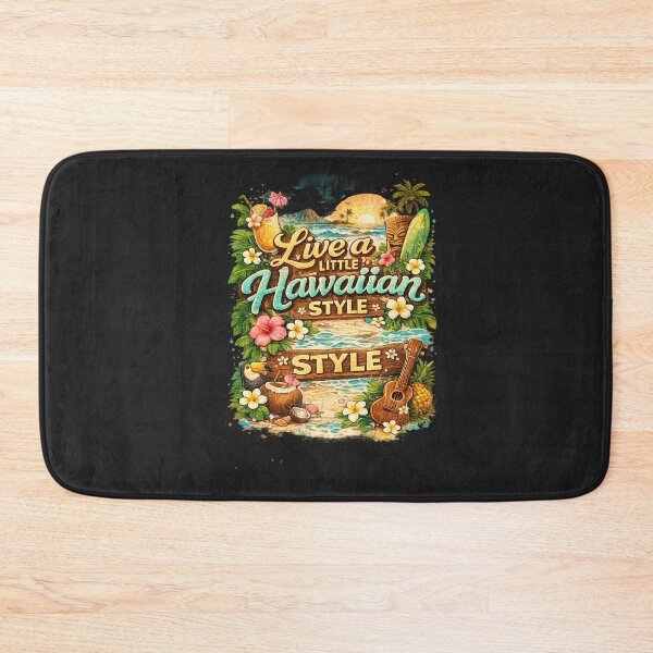 Item preview, Live a Little Hawaiian Style – Tropical Aloha Typography Design designed and sold by 808void.