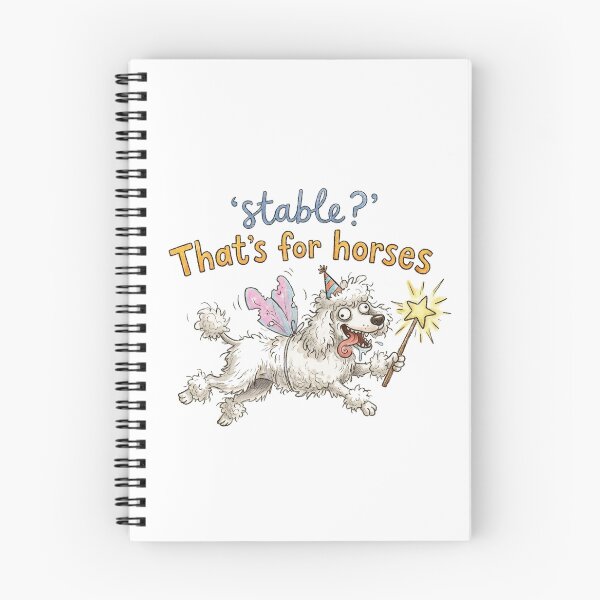 Item preview, Stable? That’s For Horses Funny Chaotic Poodle Meme Design designed and sold by SoftPawsAtelier.