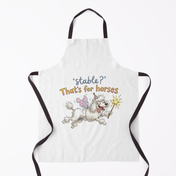 Item preview, Stable? That’s For Horses Funny Chaotic Poodle Meme Design designed and sold by SoftPawsAtelier.