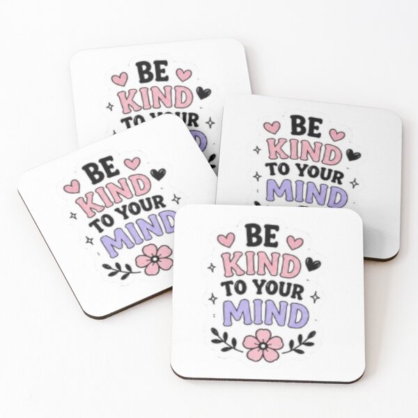 Item preview, Be Kind To Your Mind Sticker | Cute Mental Health Quote | Pastel Aesthetic Self Love Design designed and sold by Jyotisima8929.