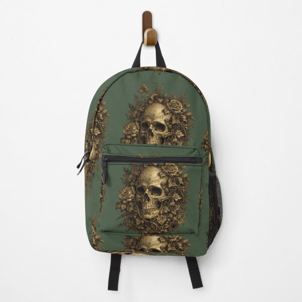 Item preview, Dark Academia Botanical Skull Floral – Elegant Gothic Natural History Art | Dark Academia Gift designed and sold by irfanshikh.