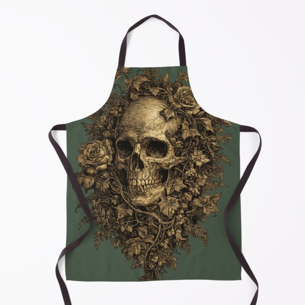 Item preview, Dark Academia Botanical Skull Floral – Elegant Gothic Natural History Art | Dark Academia Gift designed and sold by irfanshikh.