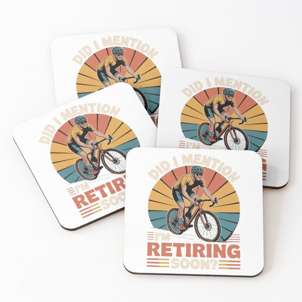 Item preview, Did I Mention I’m Retiring Soon? – Funny Retro Groovy Cycling Retirement designed and sold by GaMaDesing.