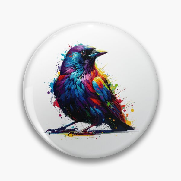 Item preview, Colorful Art Blackbird  designed and sold by fifinegceqs45.