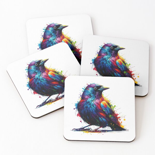 Item preview, Colorful Art Blackbird  designed and sold by fifinegceqs45.