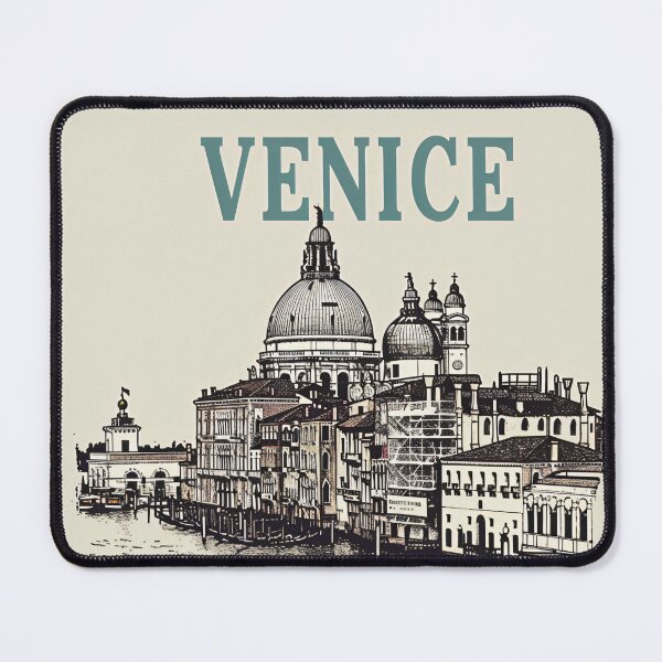 Item preview, Venice Italy Vintage Travel Poster Canal City Illustration designed and sold by NarjaShop.