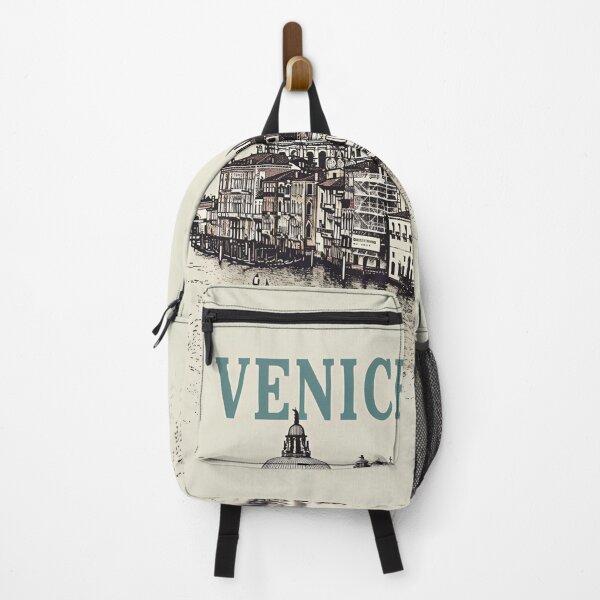 Item preview, Venice Italy Vintage Travel Poster Canal City Illustration designed and sold by NarjaShop.