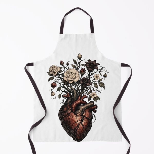 Item preview, Blooming Anatomy Gothic Floral Heart designed and sold by SidTastic .