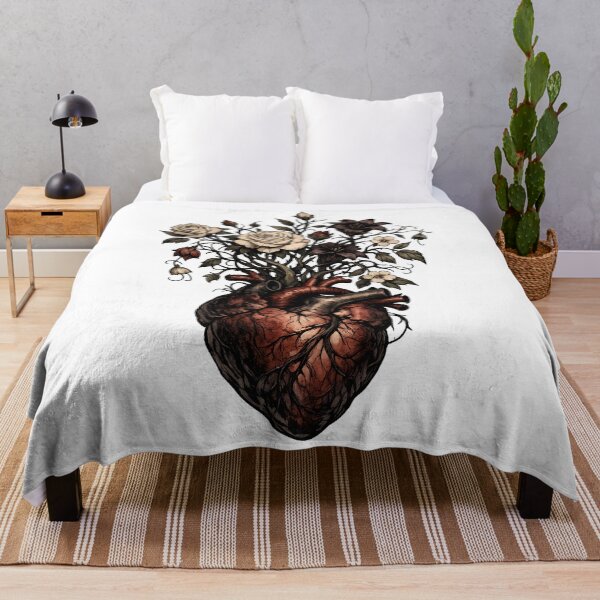 Item preview, Blooming Anatomy Gothic Floral Heart designed and sold by SidTastic .