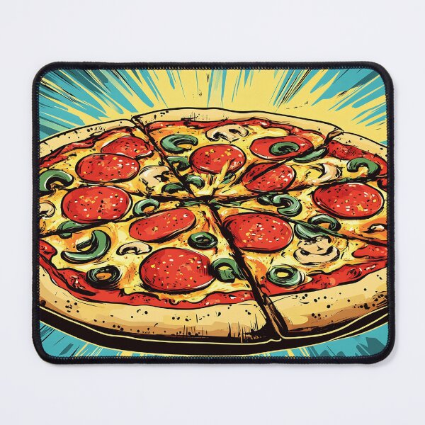 Item preview, Pop Art Pizza, Bold Comic Style Colorful Italian Food Illustration designed and sold by daila70.
