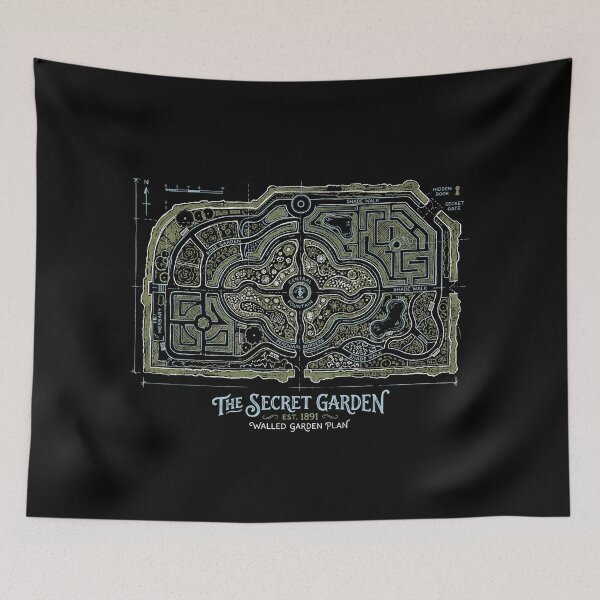 Item preview, The Secret Garden Walled Garden Plan Map designed and sold by Fenay Designs.