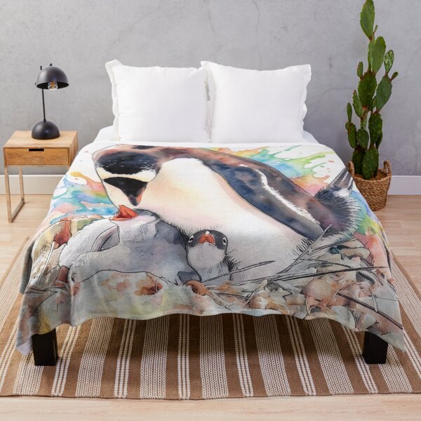 Artikelvorschau, Pinguinfamilie in Aquarell entworfen und verkauft von tomorrowsart.