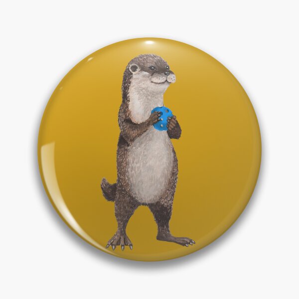 Item preview, Whimsical Pickleball Otter | Storybook Woodland Animal Art designed and sold by Englandbear.