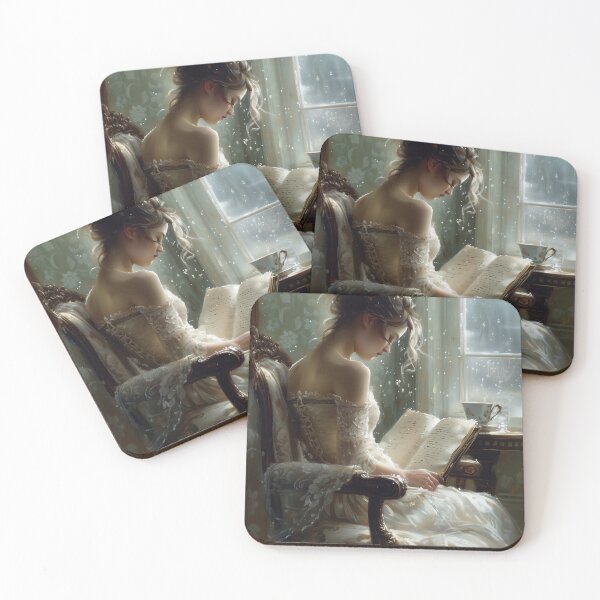Item preview, Victorian Woman Reading designed and sold by redpoppycreates.