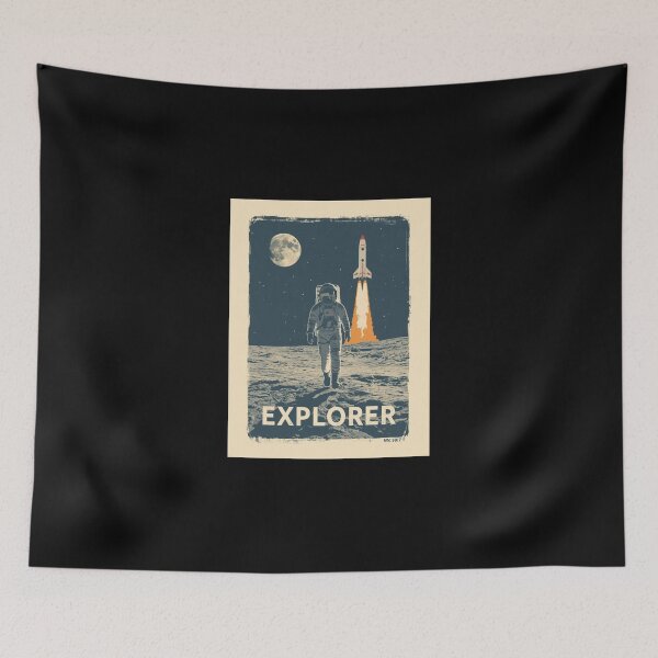 Item preview, Moon Landing Vintage Space Graphic Tee designed and sold by yayatoxpod.