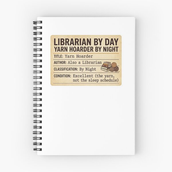 Item preview, Librarian By Day Yarn Hoarder By Night Funny Librarian Crochet Sticker Gift designed and sold by enami12.