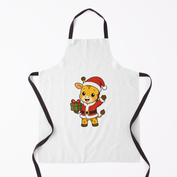 Item preview, Cute Christmas Giraffe Cartoon – Kawaii Santa Animal with Gift designed and sold by Krincydigitalart.