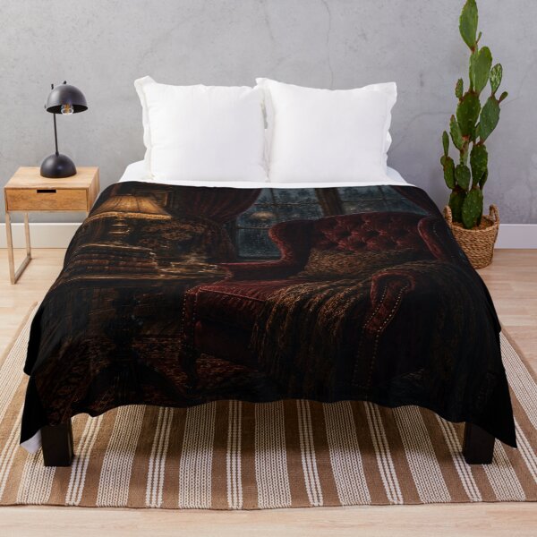 Item preview, Dark Academia Cozy Reading Nook – Atmospheric Rainy Window Velvet Art | Book Lover Aesthetic Gift designed and sold by irfanshikh.