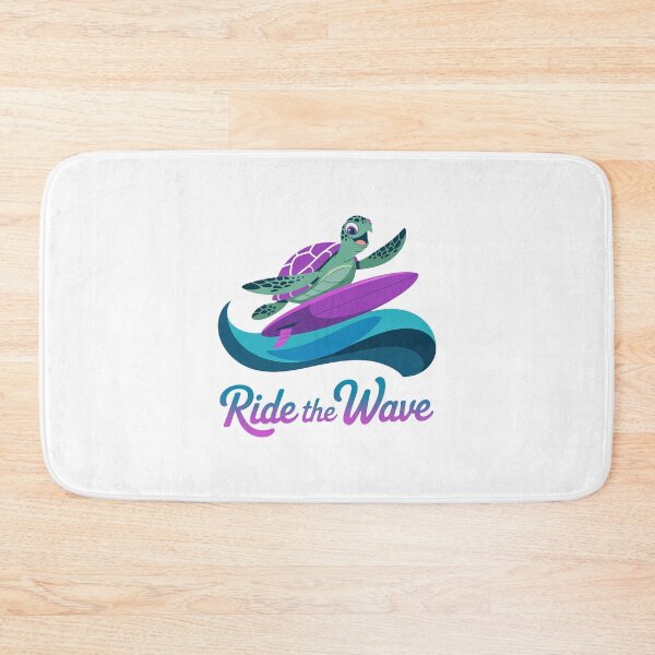 Item preview, Ocean Harmony – Minimalist Surfing Turtle Mascot designed and sold by Meemaart.