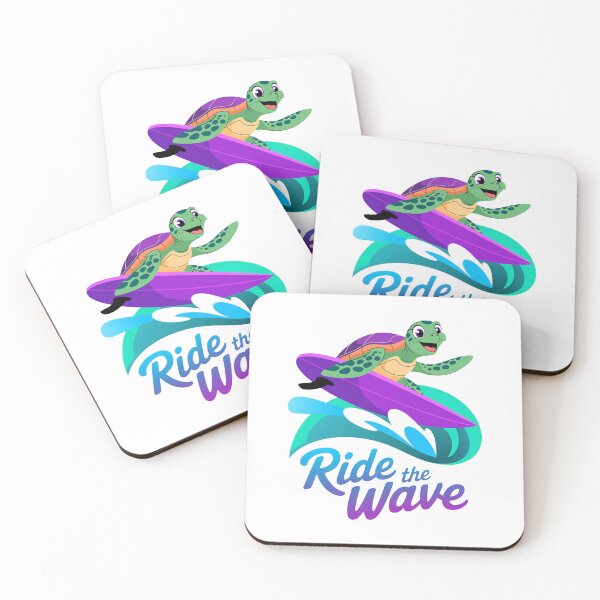 Item preview, Ride The Wave – The Ultimate Surfing Sea Turtle designed and sold by Meemaart.