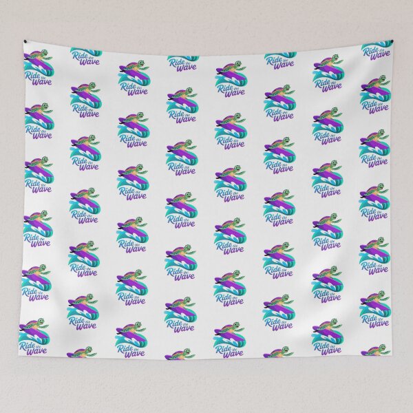 Item preview, Ride The Wave – The Ultimate Surfing Sea Turtle designed and sold by Meemaart.
