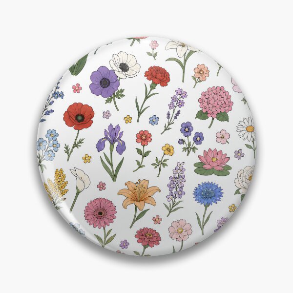 Item preview, Flower Pattern designed and sold by PinkDream Studio.