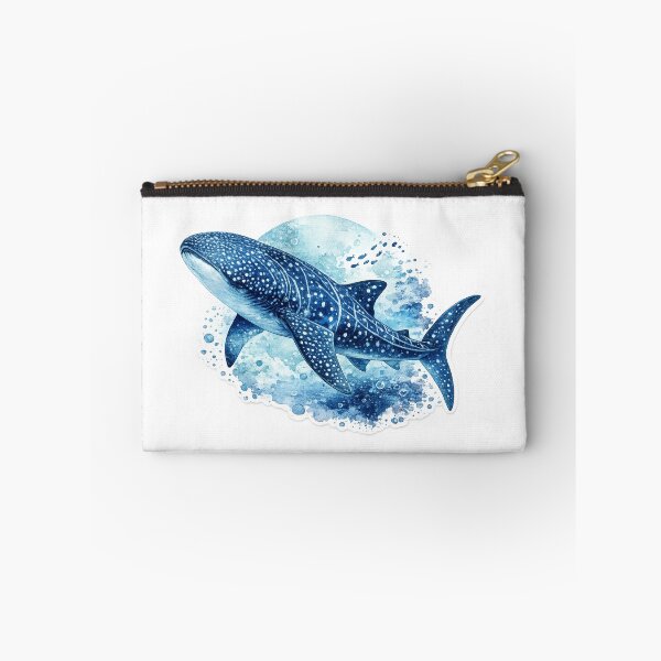 Item preview, Dreamy Whale Shark Watercolor Sticker – High Resolution Ocean Blue designed and sold by Mahmoud Salah.
