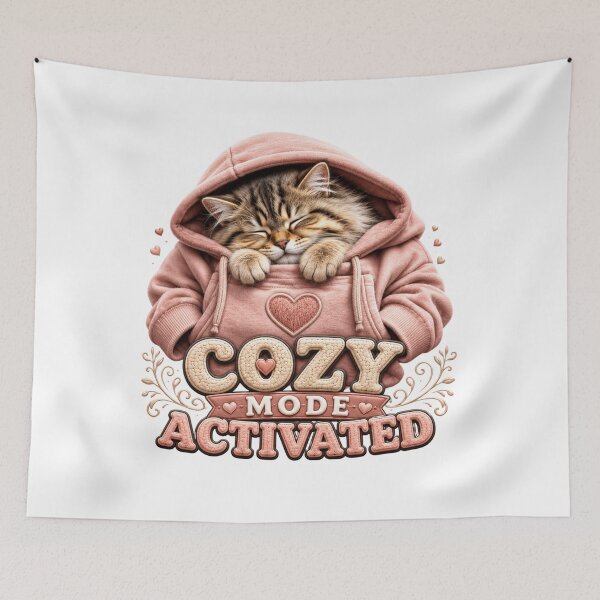 Item preview, Sleepy Hoodie Kitty Mood designed and sold by pradeepvisuals.