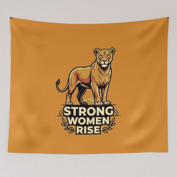 Item preview, Lioness Queen Shirt Strong Women Rise Womens Day Empowerment Girl Boss Female Lion Tee designed and sold by Sky-bully.