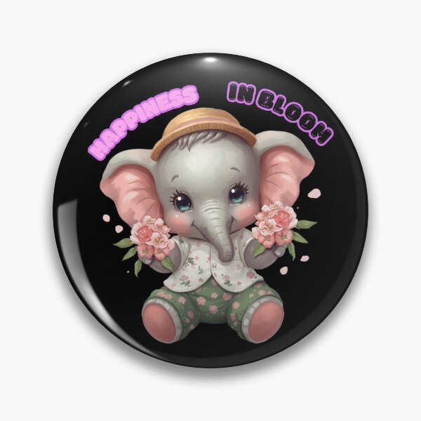 Item preview, Splash of Happiness Cute Elephant Sticker – Kawaii Songkran Summer Vibes designed and sold by BonnieGlam13.