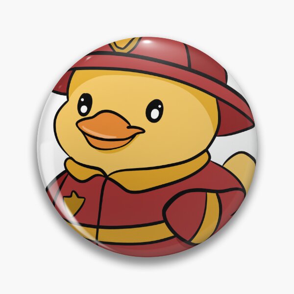 Item preview, Cute Kawaii Firefighter Rubber Duck - Brave Little Hero designed and sold by LYAN-STORE.