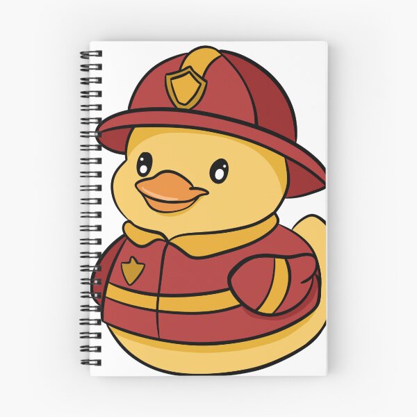 Item preview, Cute Kawaii Firefighter Rubber Duck - Brave Little Hero designed and sold by LYAN-STORE.
