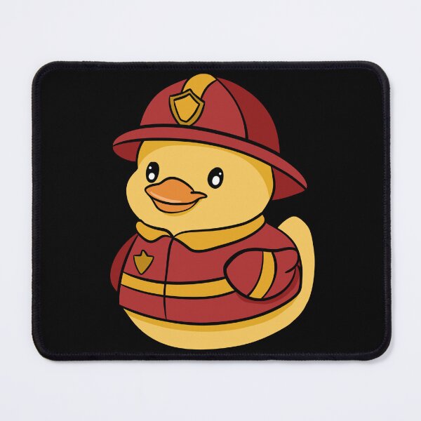 Item preview, Cute Kawaii Firefighter Rubber Duck - Brave Little Hero designed and sold by LYAN-STORE.